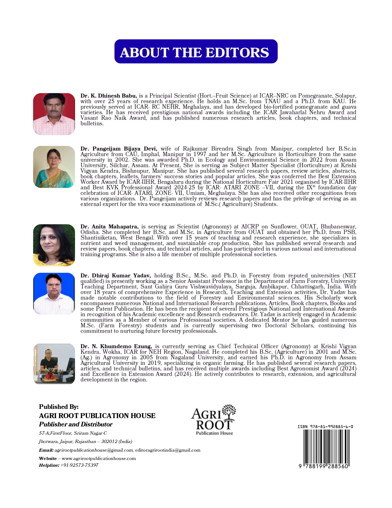 Back cover: Natural Farming